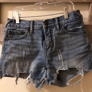 Free People distressed shorts